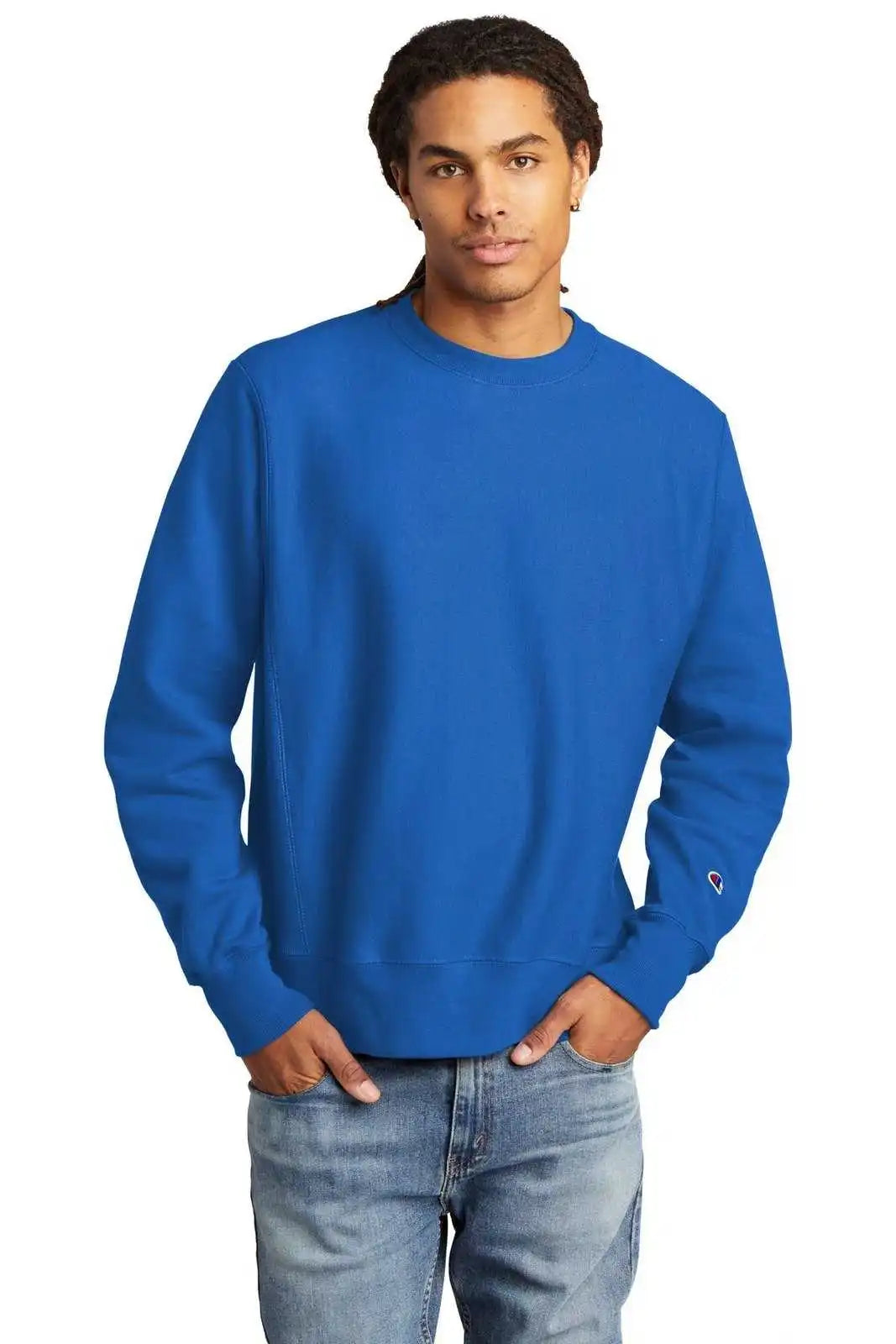 Champion S149 Reverse Weave Crewneck Sweatshirt - Athletic Royal