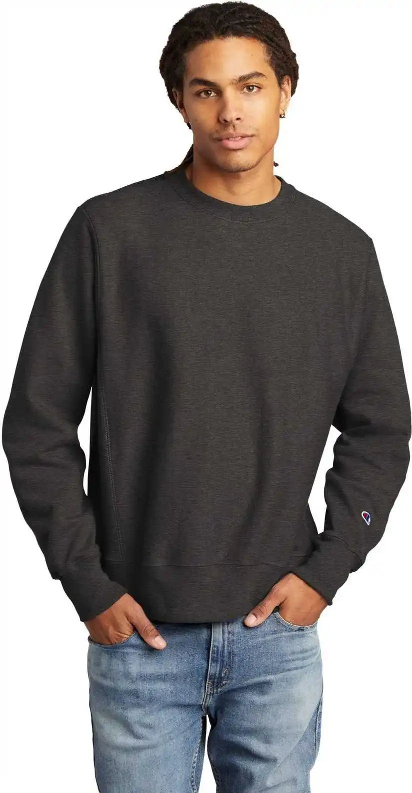 Champion S149 Reverse Weave Crewneck Sweatshirt Charcoal Heather