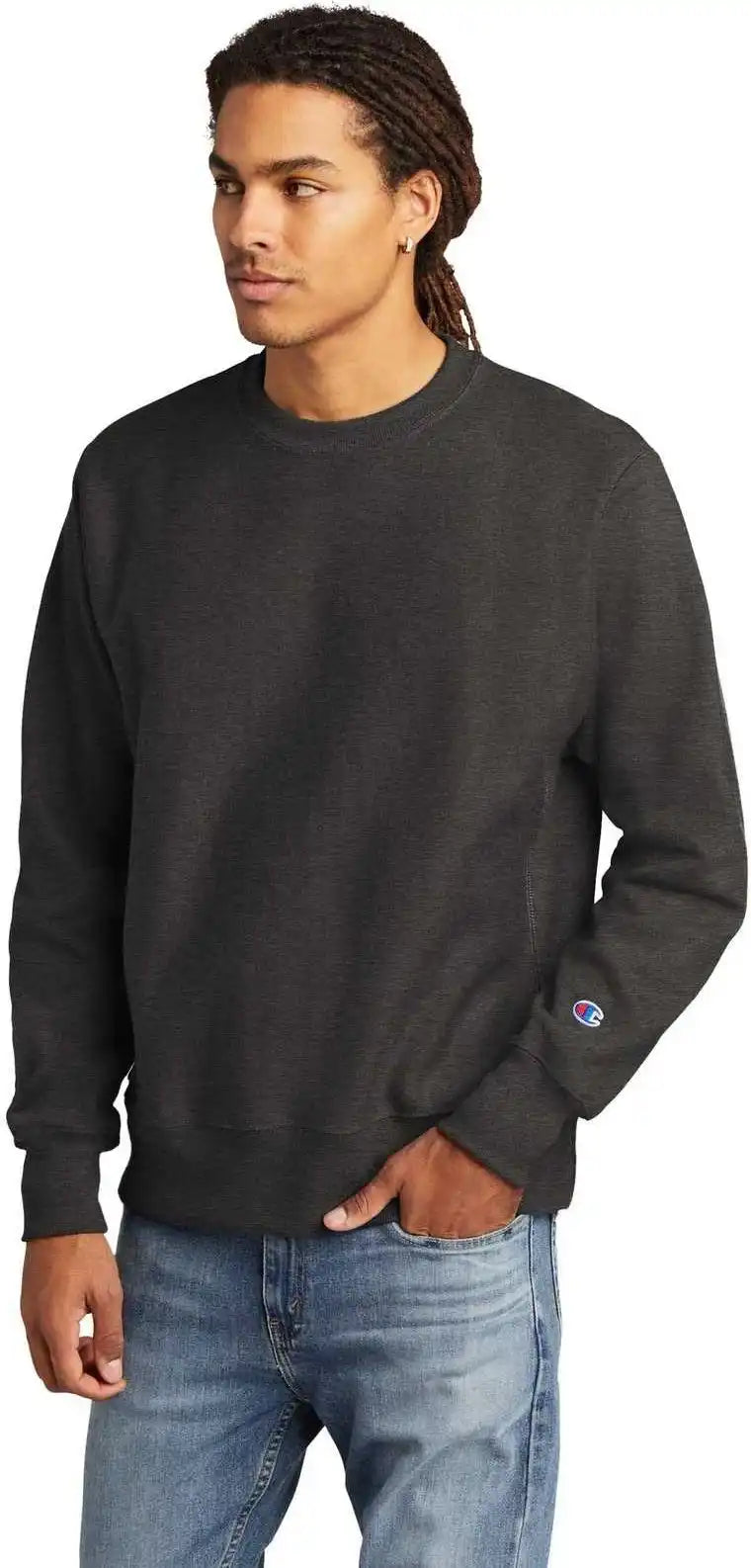 Champion S149 Reverse Weave Crewneck Sweatshirt Charcoal Heather
