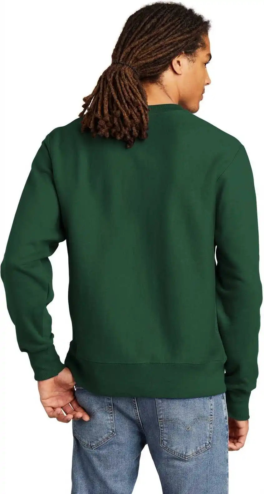 Champion S149 Reverse Weave Crewneck Sweatshirt - Dark Green