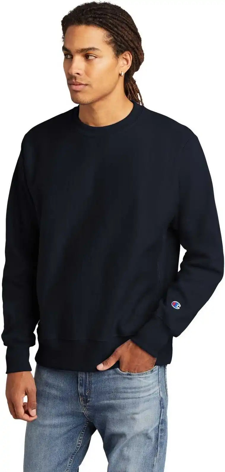 Champion S149 Reverse Weave Crewneck Sweatshirt Navy