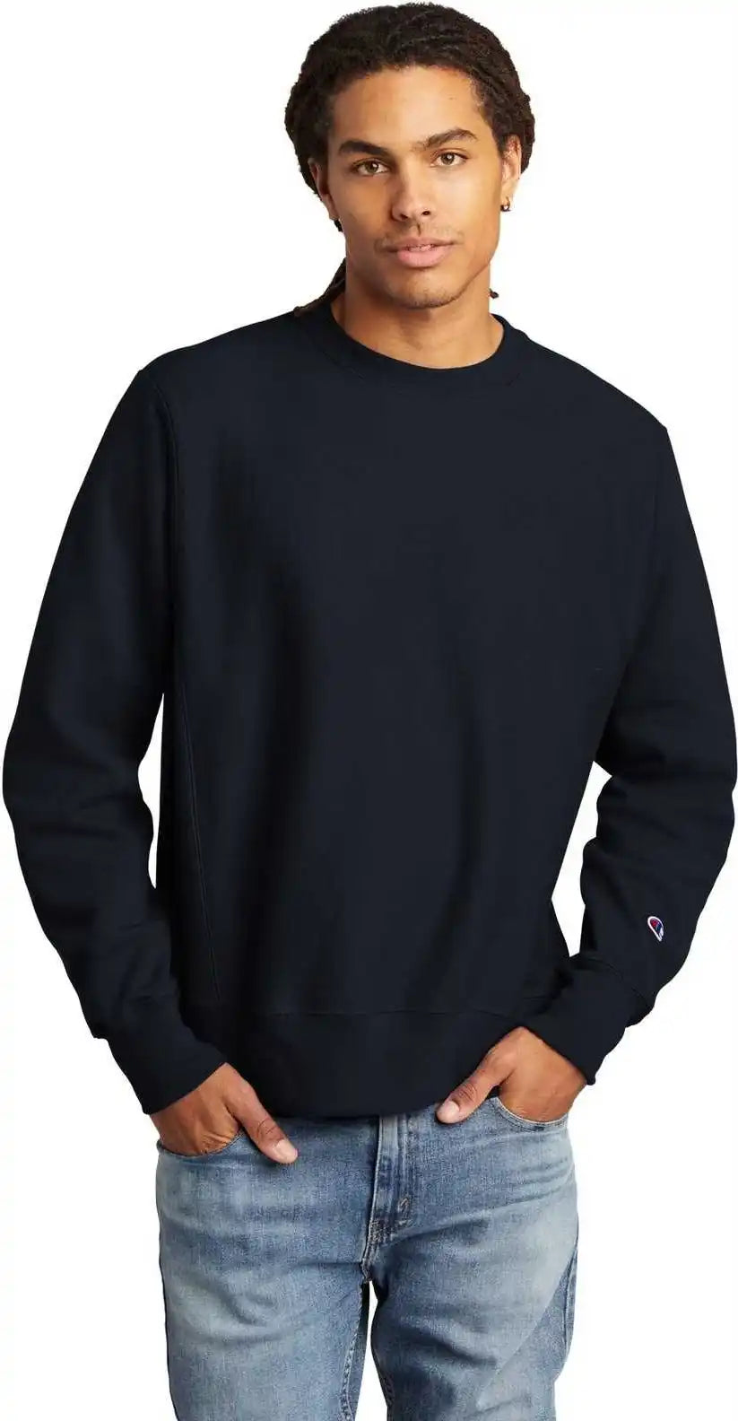 Champion S149 Reverse Weave Crewneck Sweatshirt Navy