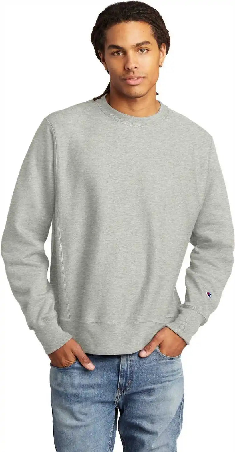 Champion S149 Reverse Weave Crewneck Sweatshirt - Oxford Grey