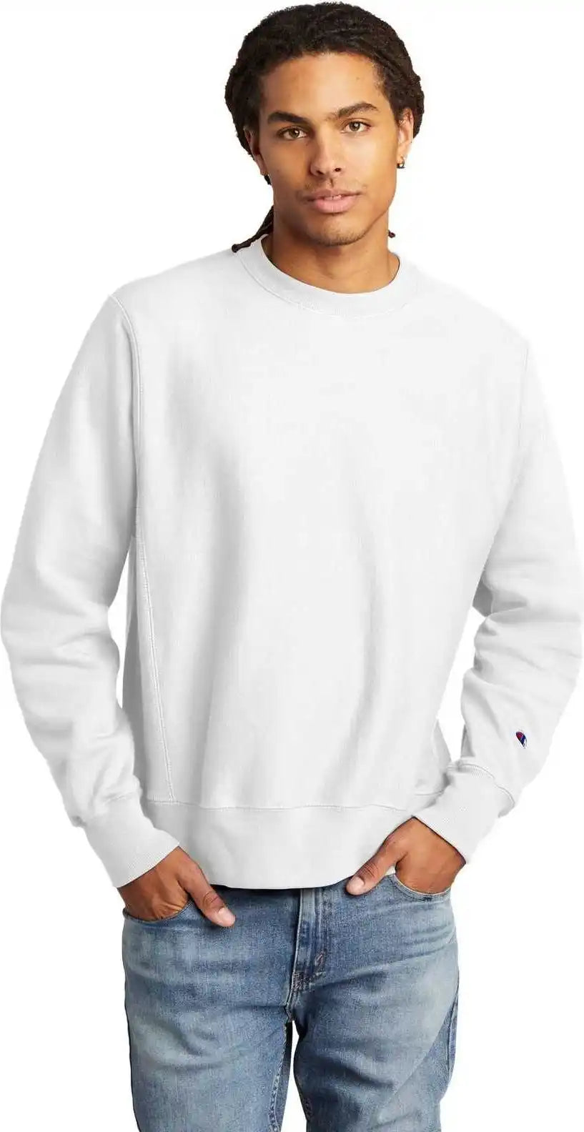 Champion S149 Reverse Weave Crewneck Sweatshirt White