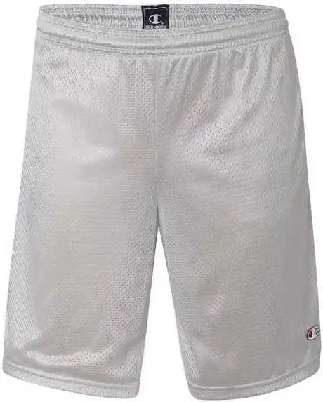 Champion S162 Polyester Mesh 9’’ Shorts with Pockets - Athletic Grey