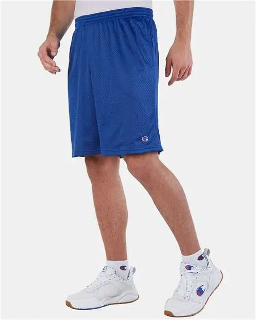 Champion S162 Polyester Mesh 9’’ Shorts with Pockets - Athletic Royal