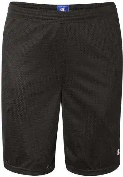 Champion S162 Polyester Mesh 9’’ Shorts with Pockets Black