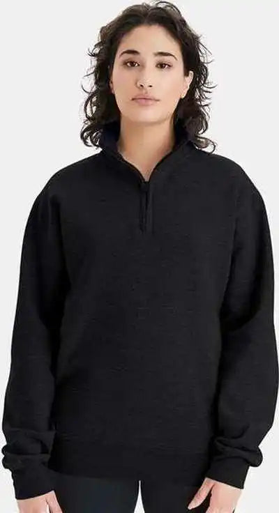 Champion S450 Powerblend Quarter Zip Sweatshirt Black