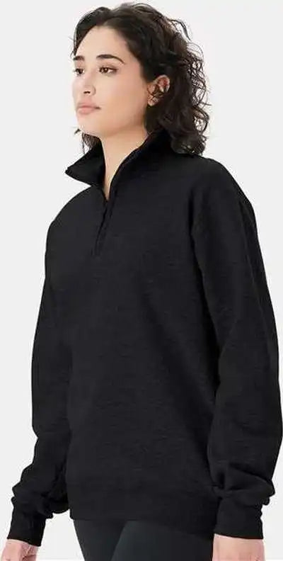 Champion S450 Powerblend Quarter Zip Sweatshirt Black