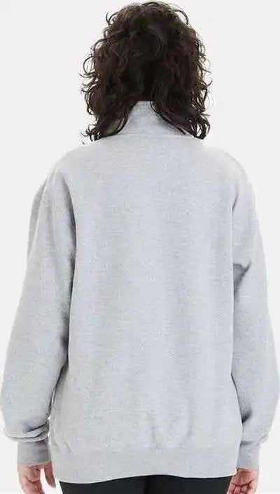 Champion S450 Powerblend Quarter Zip Sweatshirt Light Steel