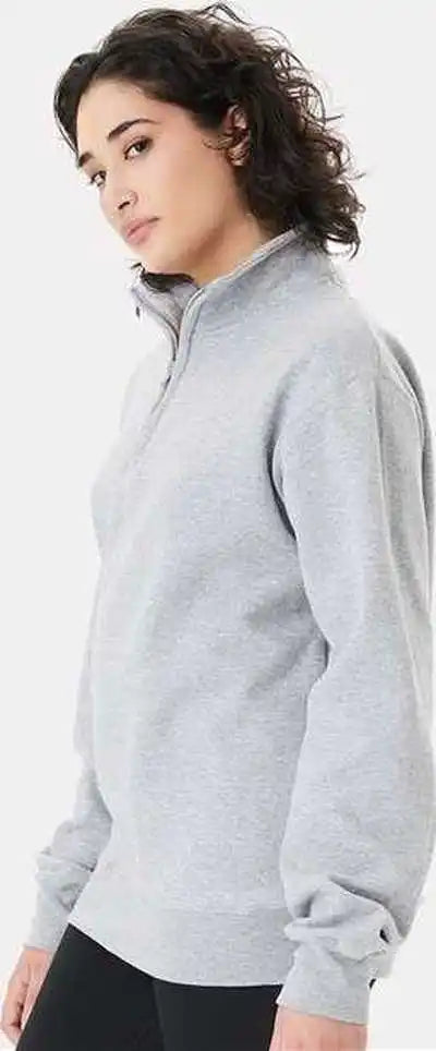 Champion S450 Powerblend Quarter Zip Sweatshirt Light Steel