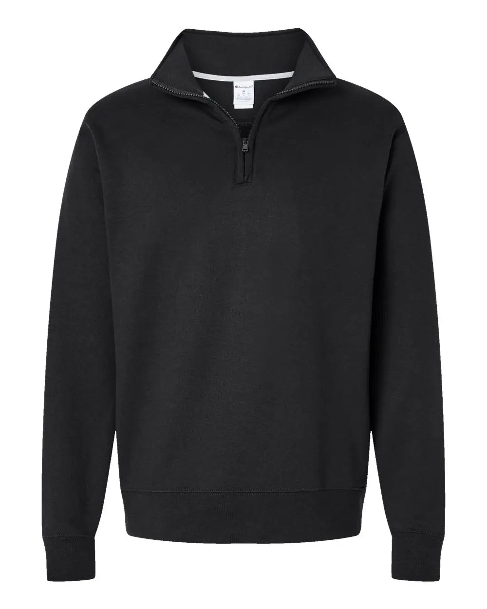 Champion S450 Powerblendâ Quarter-zip Pullover - Black