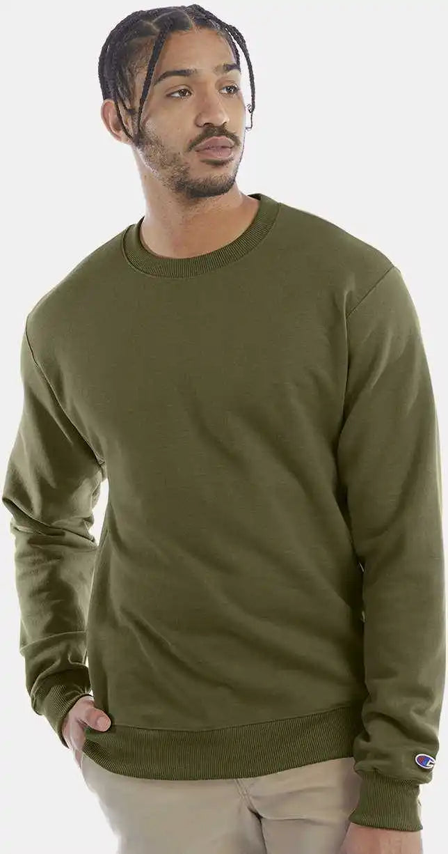 Champion S600 Double Dry Eco Crewneck Sweatshirt Fresh Olive