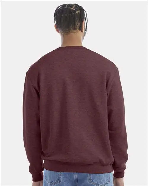 Champion S600 Powerblend® Crewneck Sweatshirt - Maroon Heather