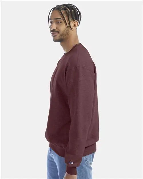 Champion S600 Powerblend® Crewneck Sweatshirt - Maroon Heather