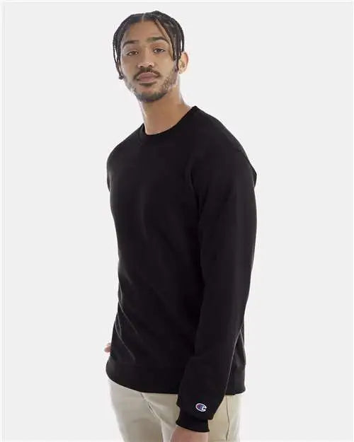 Champion S600 Powerblendâ Crewneck Sweatshirt - Black