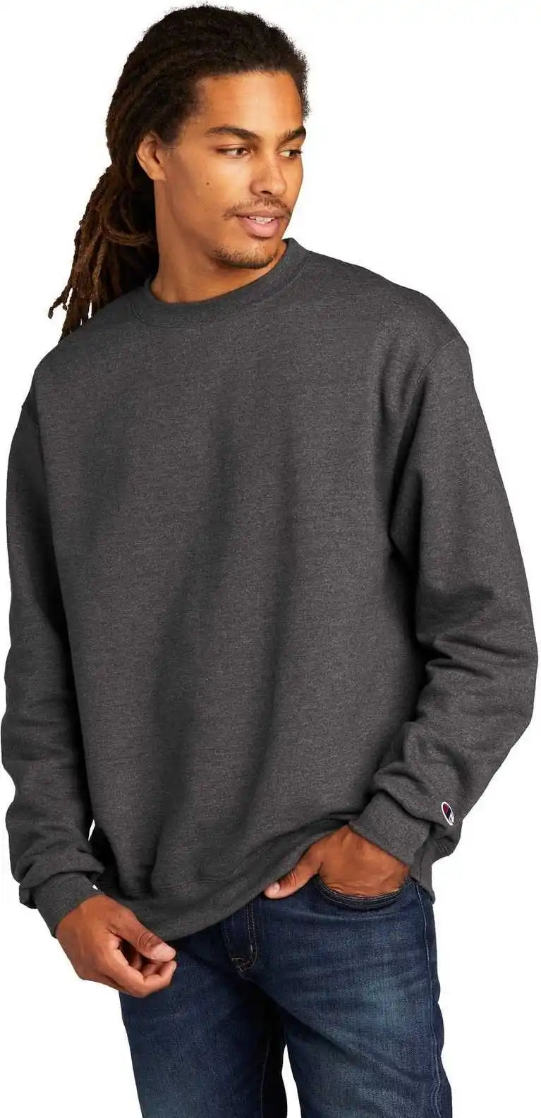 Champion S6000 Powerblend Crewneck Sweatshirt Charcoal Heather