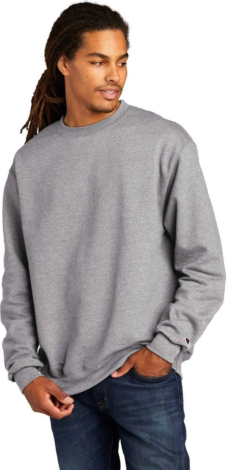 Champion S6000 Powerblend Crewneck Sweatshirt - Light Steel