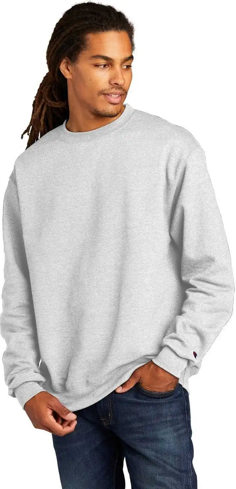 Champion S6000 Powerblend Crewneck Sweatshirt Silver Grey