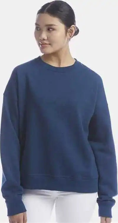 Champion S650 Women’s Powerblend Crewneck Sweatshirt - Late Night Blue