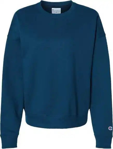 Champion S650 Women’s Powerblend Crewneck Sweatshirt - Late Night Blue