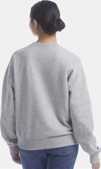 Champion S650 Women’s Powerblend Crewneck Sweatshirt Light Steel