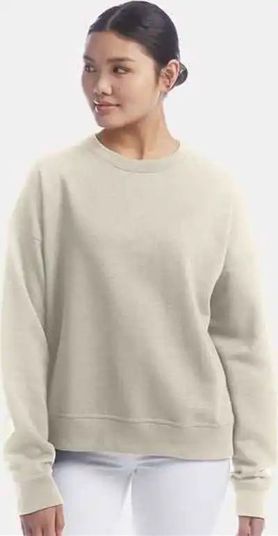 Champion S650 Women’s Powerblend Crewneck Sweatshirt - Sand