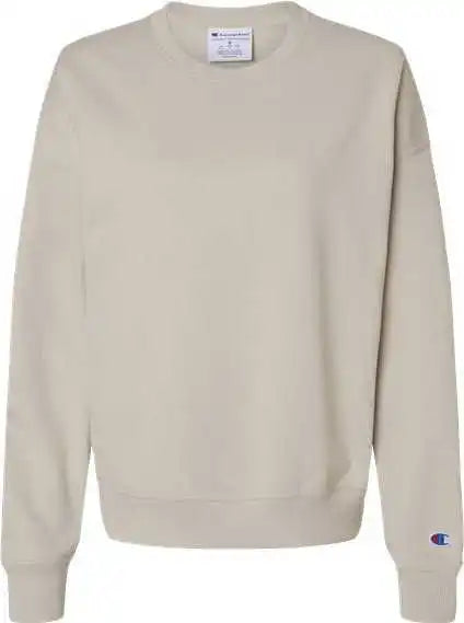 Champion S650 Women’s Powerblend Crewneck Sweatshirt - Sand