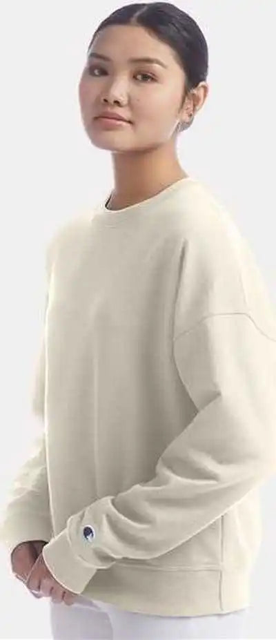 Champion S650 Women’s Powerblend Crewneck Sweatshirt Sand