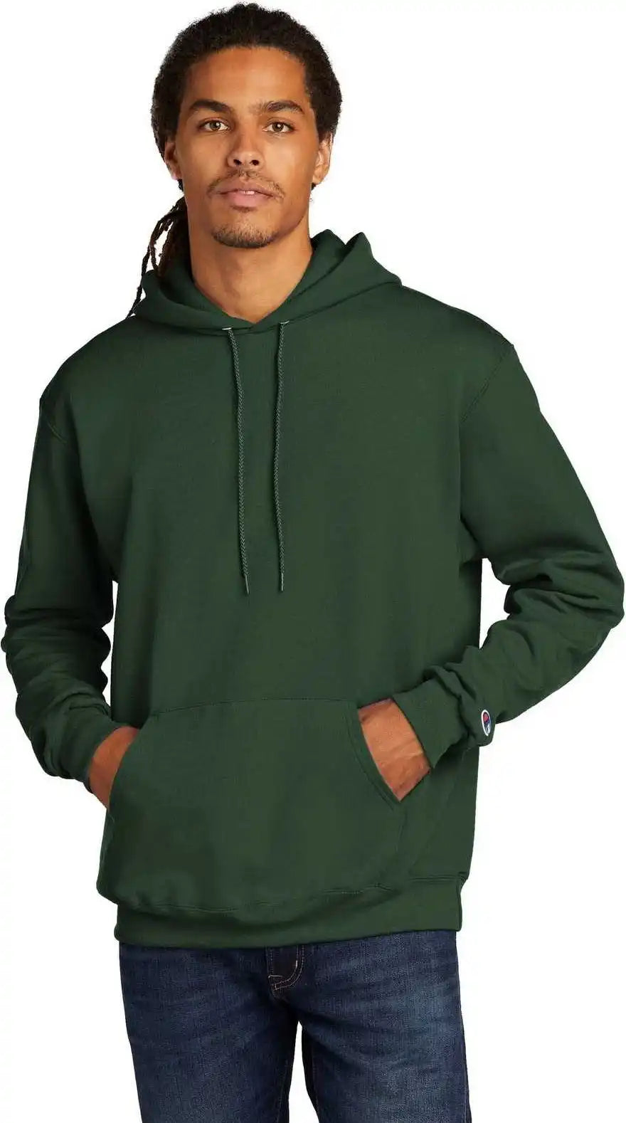 Champion S700 Eco Fleece Pullover Hoodie - Dark Green