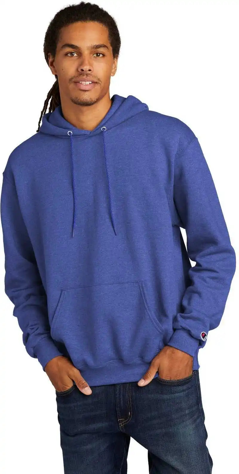 Champion S700 Powerblend Pullover Hoodie - Royal Blue Heather