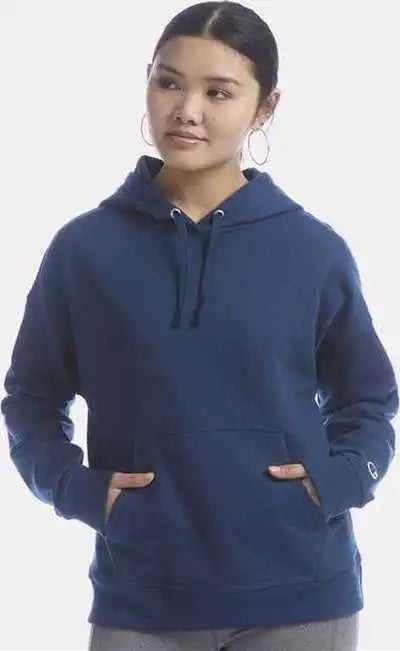 Champion S760 Women’s Powerblend Hooded Sweatshirt - Late Night Blue