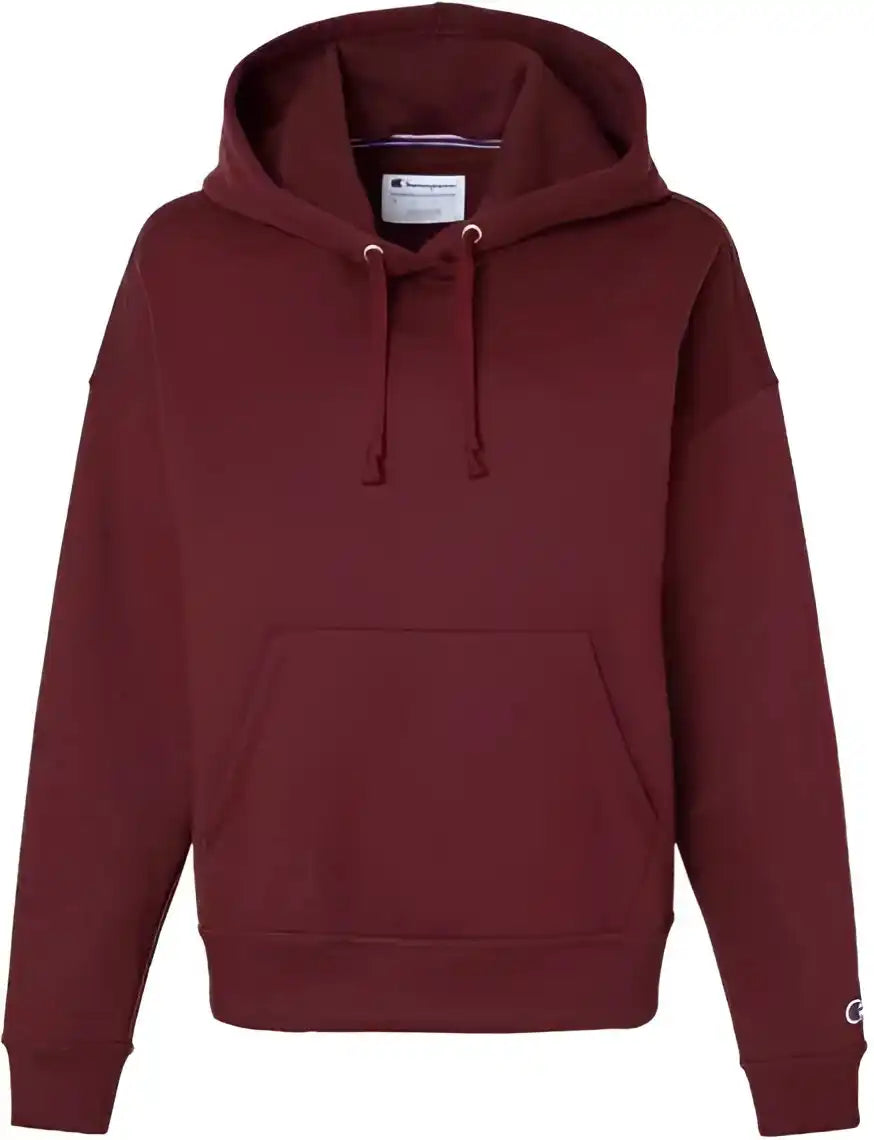 Champion S760 Women’s Powerblend Hooded Sweatshirt - Maroon