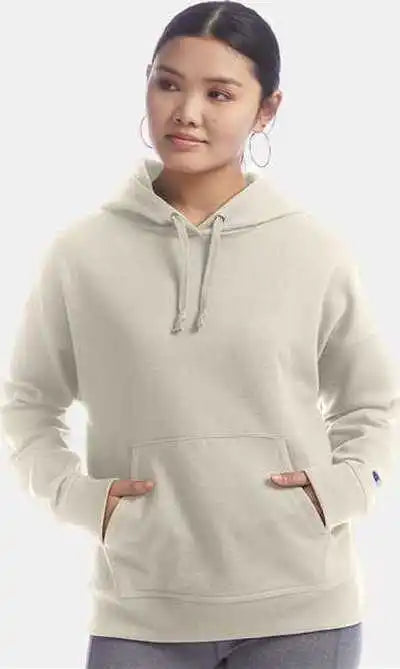 Champion S760 Women’s Powerblend Hooded Sweatshirt - Sand