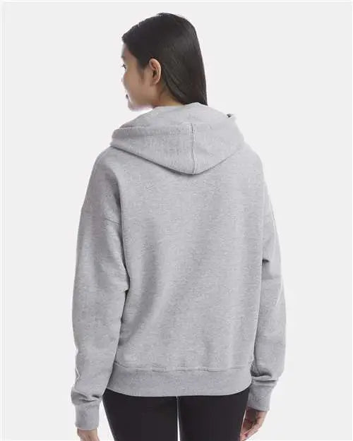 Champion S760 Women’s Powerblend® Hooded Sweatshirt - Light Steel
