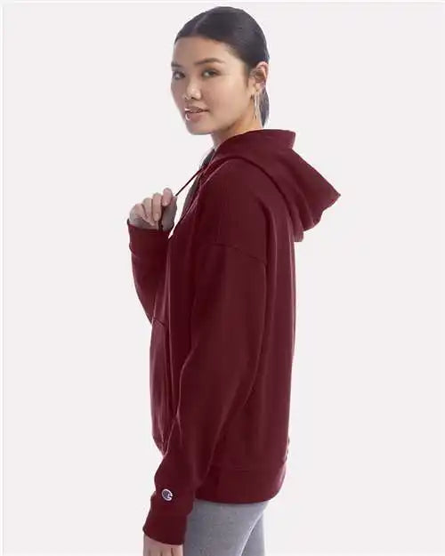 Champion S760 Women’s Powerblend® Hooded Sweatshirt - Maroon