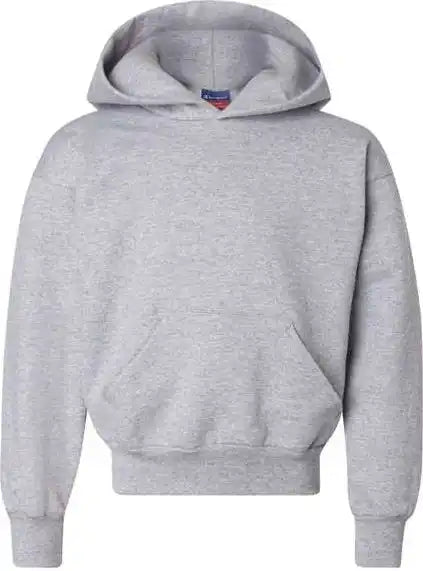 Champion S790 Double Dry Eco Youth Hooded Sweatshirt Light Steel
