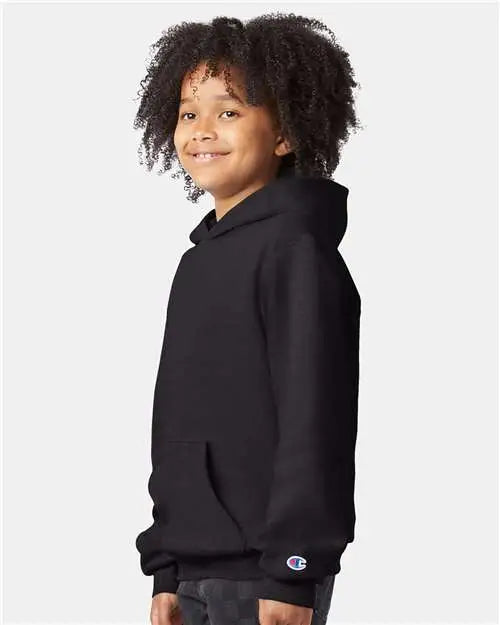 Champion S790 Powerblend® Youth Hooded Sweatshirt - Black