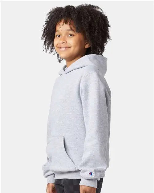 Champion S790 Powerblend® Youth Hooded Sweatshirt - Light Steel
