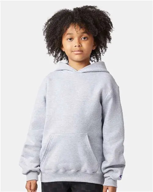 Champion S790 Powerblend® Youth Hooded Sweatshirt - Light Steel