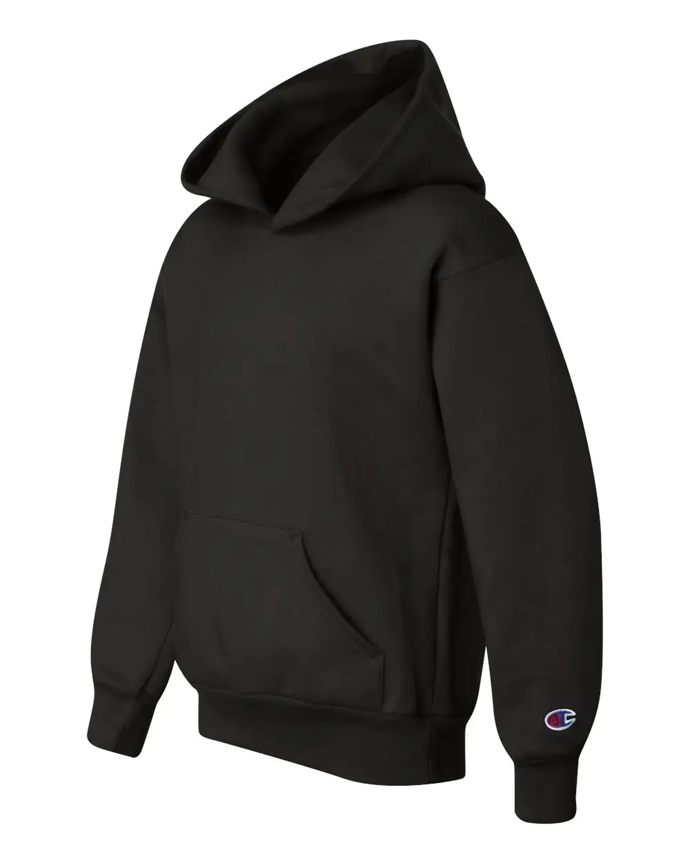 Champion S790 Powerblendâ Youth Hooded Sweatshirt - Black