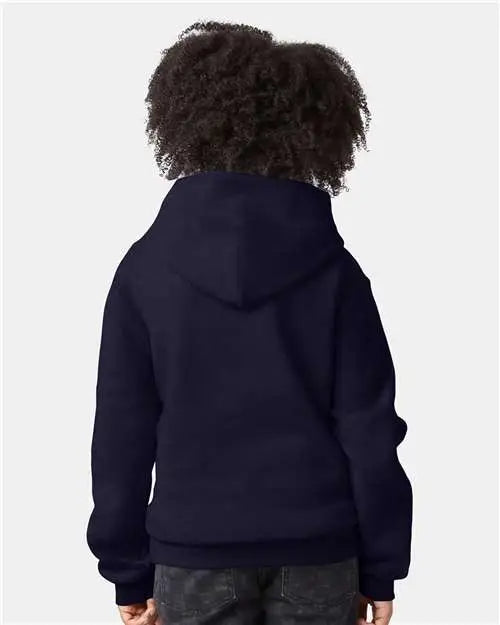 Champion S790 Powerblendâ Youth Hooded Sweatshirt - Navy