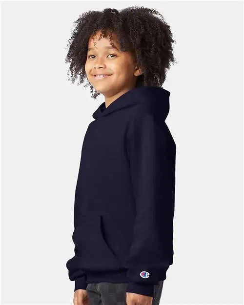 Champion S790 Powerblendâ Youth Hooded Sweatshirt - Navy