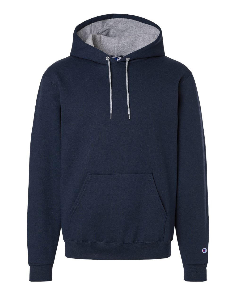 Champion S7cb0 Unisex Powerblend Contrast Color Hooded Sweatshirt - Navy Light Steel