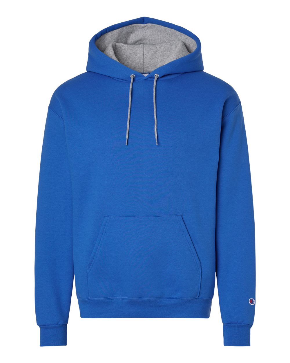 Champion S7cb0 Unisex Powerblend Contrast Color Hooded Sweatshirt - Royal Blue Light Steel