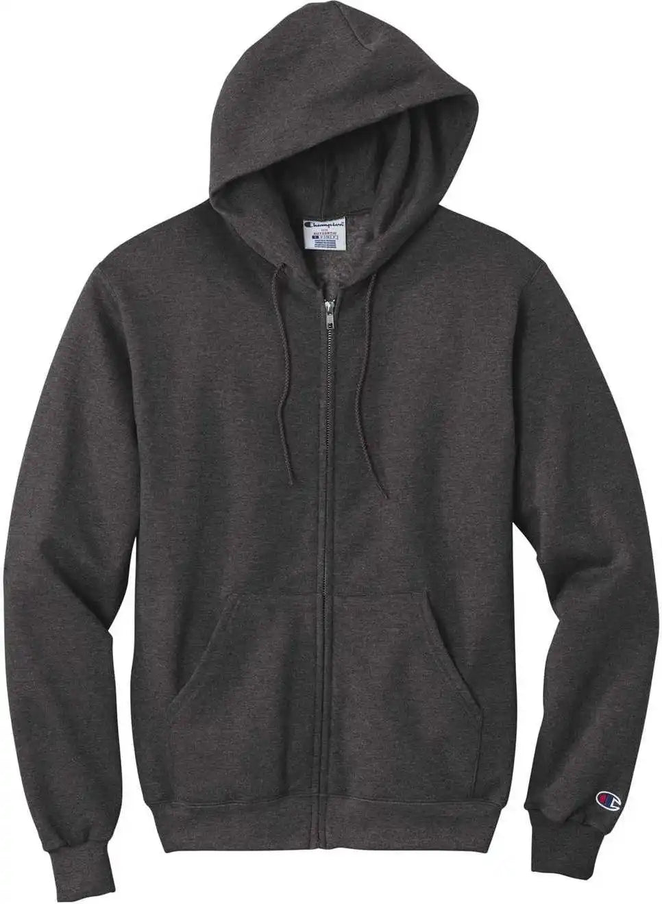 Champion S800 Powerblend Full-zip Hoodie - Charcoal Heather