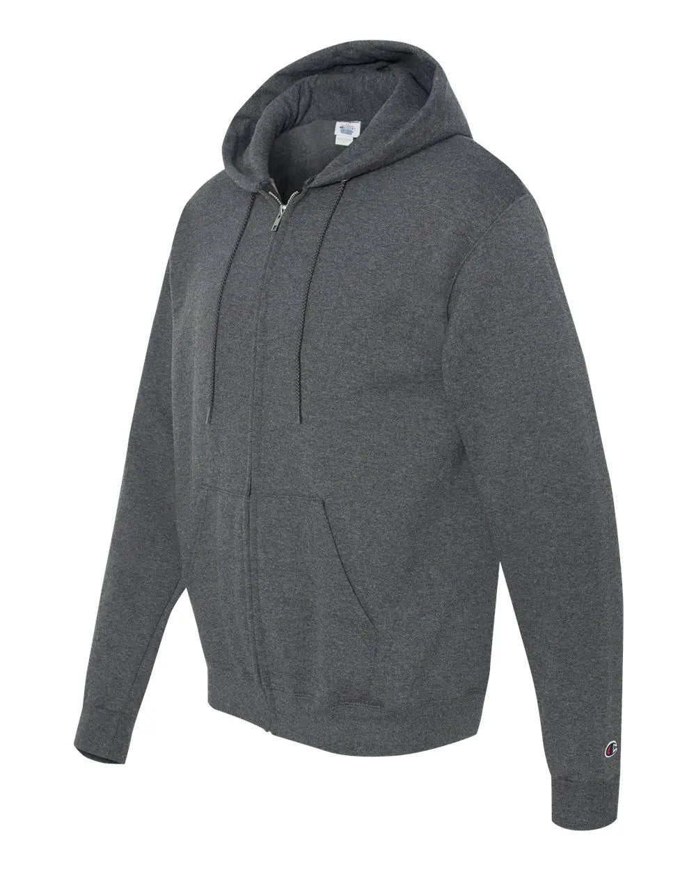 Champion S800 Powerblendâ Full-zip Hooded Sweatshirt - Charcoal Heather