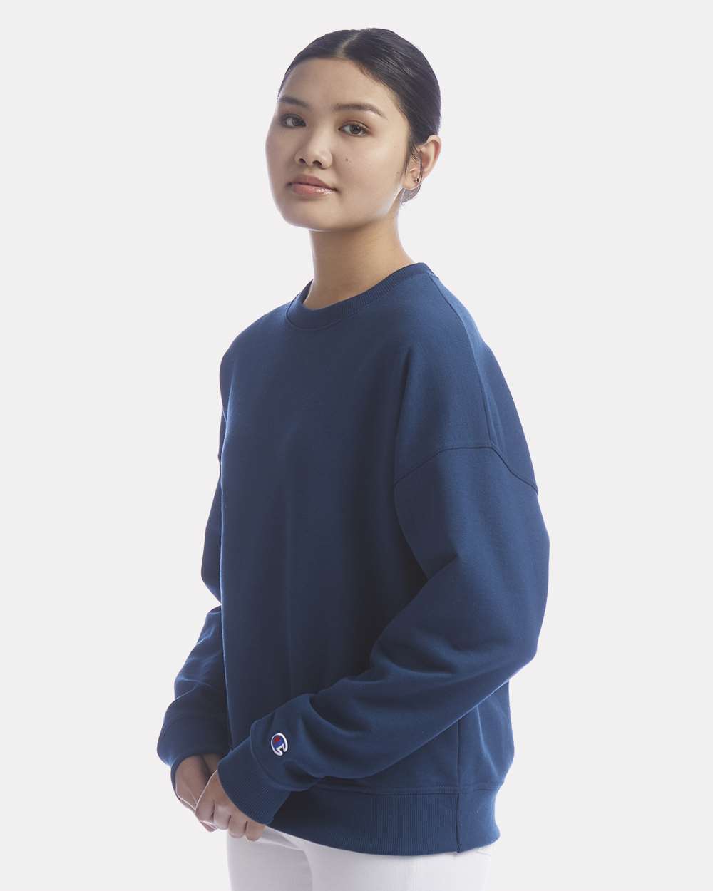 Champion Sl650 Women’s Powerblend Crewneck Sweatshirt - Late Night Blue