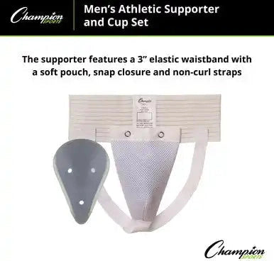 Champion Sports 10cs Cup and Athletic Supporter Mens - Ea