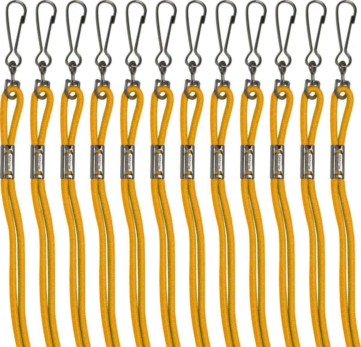 Champion Sports 125-126 Heavy-duty Nylon Lanyards - Doz - Gold / Poly Bag